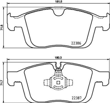 ÖN BALATA VOLVO XC60 D3 2015-17 D4 15-17 T5 2015-2017 T6 2013 156 Marka : VALEO