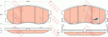 ÖN BALATA ANTARA 2.4-3.2 V6-2.0 CDTI 05/06 CAPTİVA 06.06 Marka : TRW