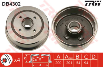 ARKA FREN KAMPANA CORSA C 01 11 ABS Lİ Marka : TRW