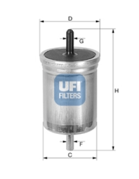 YAKIT FİLTRESİ B.Y TIP VOLVO 850 91-96 C70 CABRIO COUPE 98-05 S70 97-00 V70 97-00 XC70 97-02 S90 2.9 97-98 TIRNAKSIZ Marka : UFI