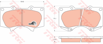 ÖN BALATA PAJERO 3.2 3.8 07 10 LAND CRUISER J12 3.0D-4D 4.0 01/03 10 Marka : TRW