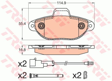 DİSK BALATA ÖN FORD-KA RU8 Marka : TRW