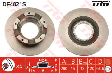 ARKA FREN DISK AYNASI TRANSIT V347 2.2TDCI 06 14 O.CEKER Marka : TRW