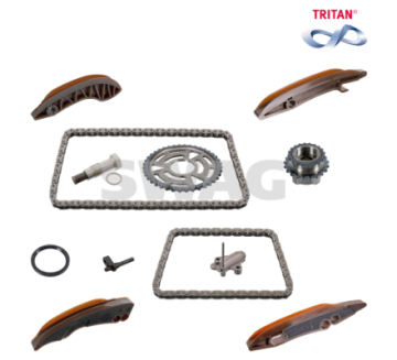 EKSANTRIK ZINCIR SETI ALT UST BMW B47 N47 F10 F20 F30 G30 F40 F44 F45 F46 F32 F33 F34 F36 F48 F39 F25 F26 FEBI 174020 Marka : SWAG