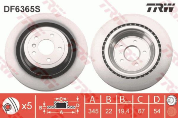 FREN DISKI ARKA 4-matic MERCEDES X166 W166 C292 Marka : TRW