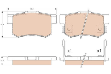 ARKA BALATA CIVIC VII 01-05 - CIVIC VIII 05 ACCORD VII 98-02 - ACCORD VIII 06 Marka : TRW