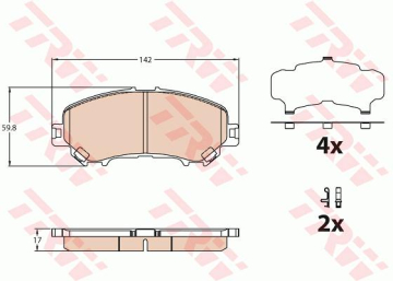 ÖN BALATA RENAULT KADJAR 15 NISSAN XTRAIL14 NISSAN QASHQAI 1.2 DIG-T NISSAN QASHQAI II SUV J11. J11 1.2 DIG-T Marka : TRW