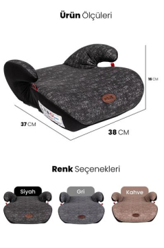 BEBEK KOLTUK YÜKSELTİCİ BODSTER SİYAH YAŞ GRUP II-III/15-36 KG Marka : AFT
