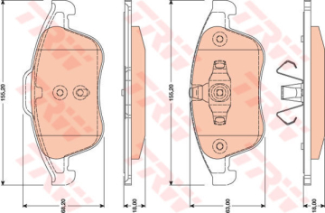 ÖN BALATA MGN III 2.0 TDCİ-SCENIC III 1.6-1.5-2.0 TDCİ 09 Marka : TRW