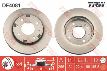 ÖN FREN AYNASI HAVALI CARISMA 1.8I-VOLVO S40-V40 1.6I 16V/1.8 16V/1.9TD/2.0 16V/2.0T 95 Marka : TRW