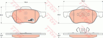 ÖN BALATA MEGANE II 02 SCENIC II 02 CLIO III 05 1.5dCi 1.6 16V 2.0 16V Marka : TRW