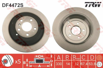 FREN DISKI ARKA MERCEDES W164 W251 Marka : TRW