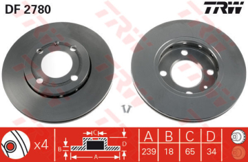 ÖN FREN AYNASI POLO 95-01 LUPO 98-05 AROSA 1.0ie.3ie-1.4ie-1.6ie-1.7SDI-1.9SDI AEE 239x18x4DLxHAVALI Marka : TRW