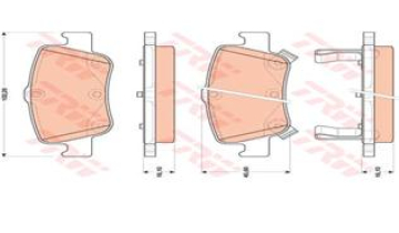 ARKA BALATA AURIS-COROLLA 1.4D4D 1.4 VVTI-1.6 VVTI-1.8 2.0D-4D-2.2D 07 12 1.3 1.6 13 Marka : TRW