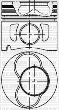 MOTOR PİSTON SEGMAN STD 1-2 PİSTON GOLF IV-BORA-T5-A3-A4-IBIZA-LEON 1.9TDI 00-09 79.51mm Marka : YENMAK