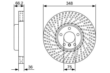 FREN DISKI ON SOL BMW F10 F07 F11 F12 F01 Marka : BOSCH