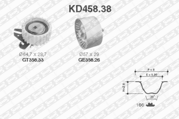 EKSANTRİK GERGİ KİTİ 166x240 ALFA ROMEO 145 146 1.6ie 16V 96-01 156 1.6 16V 97-05 STILO PUNTO Marka : SNR