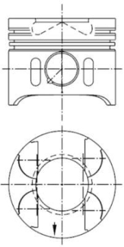 PISTON SEGMAN 0.50 88.50mm MERCEDES OM611 OM612 OM613 W203 W210 W163 W220 W638 B901 B905 Euro 3 Marka : KOLBEN