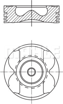 PISTON SEGMAN 0.50 83.50mm MERCEDES OM651 W176 W246 W204 C218 X204 W212 W447 W639 B906 B907 B910 Marka : MAHLE