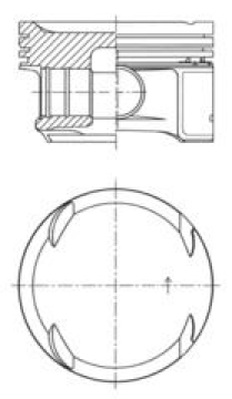 PISTON SEGMAN STD 82.00mm MERCEDES M271 Kompressor W203 W204 W211 W212 R171 Marka : KOLBEN