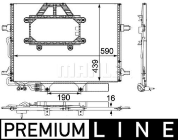 KLIMA RADYATORU MERCEDES C219 W211 S211 Marka : MAHLE