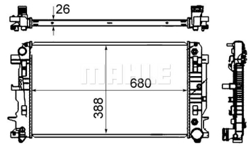 MOTOR SU RADYATORU MERCEDES SPRINTER B906 06 Marka : MAHLE