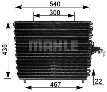 KLIMA RADYATORU MERCEDES W124 S124 A124 C124 Marka : MAHLE