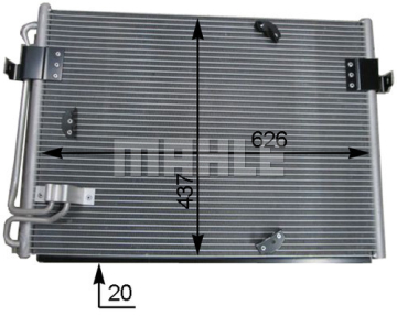 KLIMA RADYATORU BMW E31 90 98 Marka : MAHLE