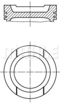 033PI00001100 MOTOR PİSTON SEGMAN STD POLO-GOLF IV 1.6 B AFT-AKL-AEK 81.01 Marka : MAHLE
