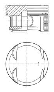 PISTON SEGMAN STD 82.00mm MERCEDES M271 Kompressor W204 S204 CL203 Marka : KOLBEN