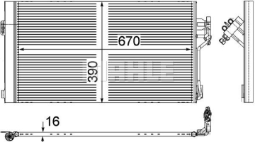 KLIMA RADYATORU MERCEDES VITO W639 03 Marka : MAHLE