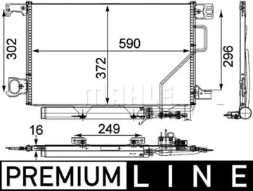 KLIMA RADYATORU MERCEDES W203 CL203 S203 C209 A209 Marka : MAHLE
