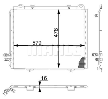 KLIMA RADYATORU MERCEDES E-CLASS W210 96 02 Marka : MAHLE