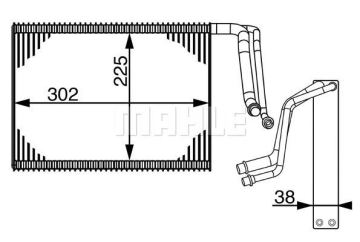 EVAPORATOR BMW F20 F22 F30 E87 F32 F34 F36 Marka : MAHLE