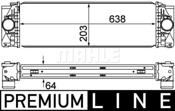 TURBOSARJ RADYATORU MERCEDES SPRINTER B906 . VW CRAFTER 30-35-50 Marka : MAHLE