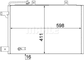 KLIMA RADYATORU MERCEDES W169 W245 Marka : MAHLE