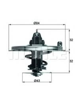 TERMOSTAT BMW E34 E38 M60 M73 Marka : MAHLE