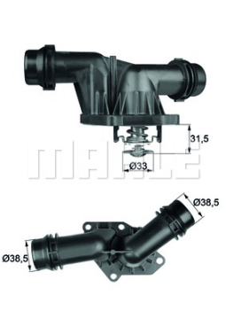 TERMOSTAT 95 BMW E46 E39 M47 Marka : MAHLE