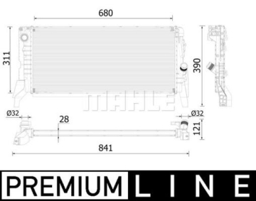 MOTOR SU RADYATORU PREMIUM LINE BMW F40 F45 F46 F48 F39 MINI F60 F54 F57 Marka : MAHLE