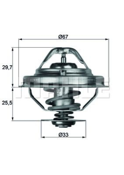 TERMOSTAT BMW M41 M51 E34 E36 E38 E39 RANGE ROVER 2 94 02 OPEL OMEGA B ROVER 800 90 99 Marka : MAHLE