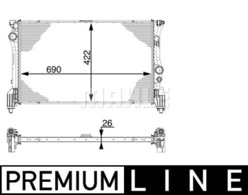MOTOR SU RADYATORU MERCEDES VITO W447 14 Marka : MAHLE