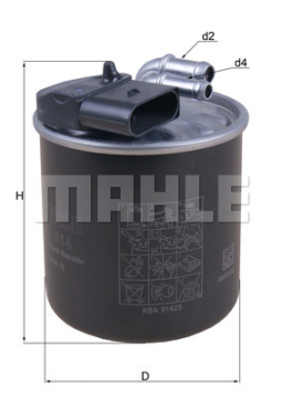 YAKIT FILTRESI MERCEDES OM651 W639 W447 W470 B906 B907 B910 Marka : MAHLE