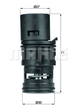 YAG TERMOSTATI OTM/SANZ BMW M43 M52 M54 N40 N46 E46 E83 E53 Marka : MAHLE