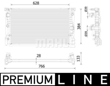 MOTOR SU RADYATORU PREMIUM LINE BMW G30 16 20 G31 18 20 Marka : MAHLE