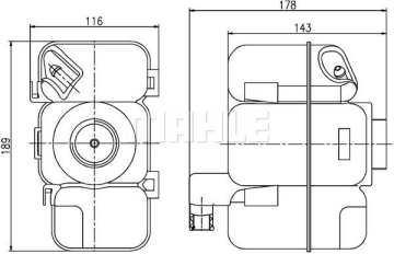 GENLEŞME TANKI VOLVO S60/ V70/ S80/ XC90 Marka : MAHLE