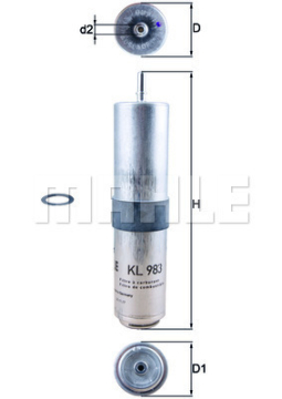 YAKIT FILTRESI BMW F45 F46 F48 F39 MINI F54 F55 F56 F57 F60 Marka : MAHLE