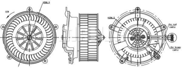 KALORIFER MOTORU BMW E65 E66 03 07 12V Marka : MAHLE