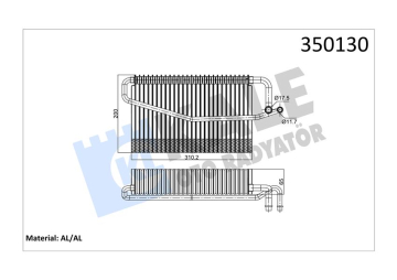 EVAPORATOR MERCEDES W203 CL203 S203 C209 A209 W463 Marka : KALE
