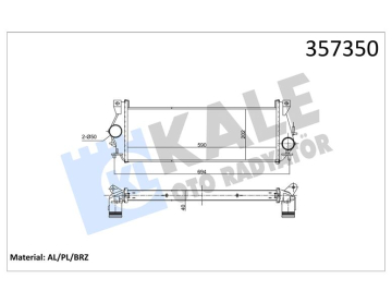 TURBO RADYATORU DT224 DEFENDER L316 2007 2016 MEKANIK SANZ. Marka : KALE