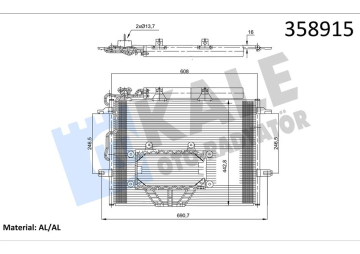 KLIMA RADYATORU MERCEDES C219 W211 S211 Marka : KALE